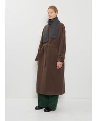 AURALEE Light Cashmere Knit Stole in Green | Lyst