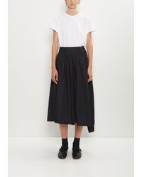 Y's Yohji Yamamoto - Cotton Asymmetry Gather Skirt - Lyst