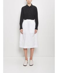 Casey Casey - Square Cotton Blend Skirt - Lyst
