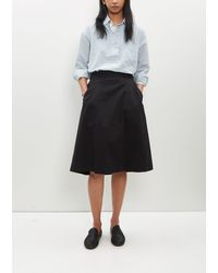 MHL by Margaret Howell - Panelled Cotton Twill Scout Skirt - Lyst