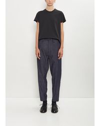 Y's Yohji Yamamoto - Cotton Denim Tapered Pants - Lyst