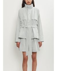 Issey Miyake - Crumpled Technical Cotton U Blouson - Lyst