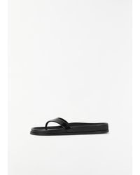 TOTEME - Contoured Naplack Flip Flop - Lyst