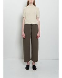 Lauren Manoogian - Crepe Cotton Linen Capri Pants - Lyst