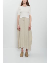 Lauren Manoogian - Wave Cotton Linen Skirt - Lyst