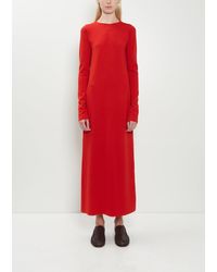 AURALEE - Stretch Wool Double Face Knit Dress - Lyst