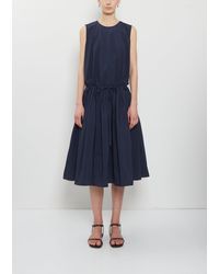 Apuntob - Technical Cotton Sleeveless Dress - Lyst