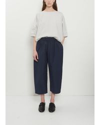 Apuntob - Technical Poplin Cropped Wide Pant - Lyst