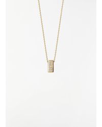 Shihara - Diamond Brick Necklace - Lyst