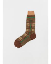 Antipast - Tartan Check Stretch Wool Socks - Lyst