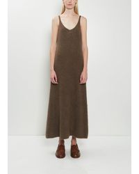 AURALEE - Alpaca Fur Knit Dress - Lyst