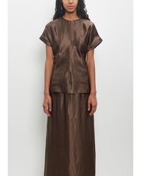 Loulou de Saison - Linen Silk Pero Fitted Blouse - Lyst