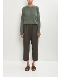 Dusan - Wool Flannel Carrot Pants - Lyst