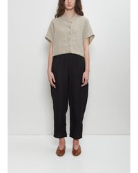 Apuntob - Linen Tapered Pull On Pant - Lyst