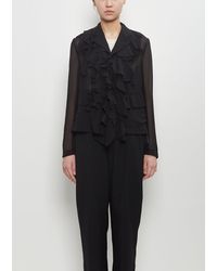 Comme des Garçons - Sheer Georgette Ruffle Jacket - Lyst