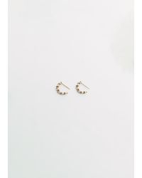 Noguchi Bijoux - Bijoux Tsubu Mini Hoop Earrings - Lyst