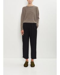 Apuntob - Linen Wool Pinstripe Pleated Tapered Pant - Lyst