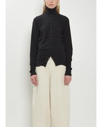 Lemaire - Buttons Fitted Wool Cardigan - Lyst
