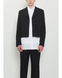 Comme des Garçons - Wool Short Blazer - Lyst