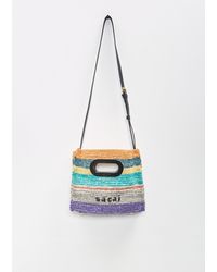 Sacai - Raffia New Shopper Bag Small - Lyst