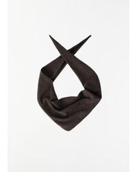 Lemaire - Triangular Merino Wool Scarf - Lyst