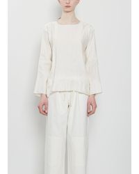 Dosa - Silk Linen Tunisian Top - Lyst