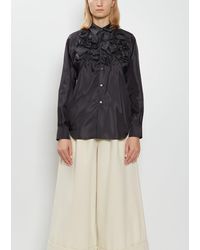 Comme des Garçons - Rosette Taffeta Blouse - Lyst