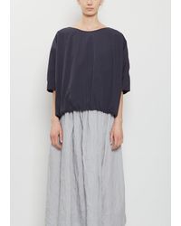 Apuntob - Contrasting Lining Cotton Top - Lyst