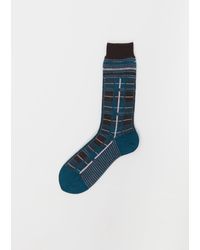 Antipast - Tartan Check Stretch Wool Socks - Lyst