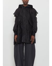 Sacai - Hooded Quilted Satin Vest - Lyst