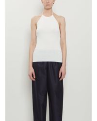 Dusan - Ribbed Knit Open Back Top - Lyst