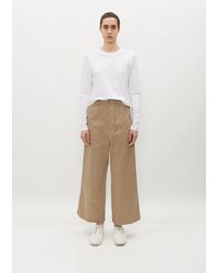 Y's Yohji Yamamoto - Long Straight Cotton Pants - Lyst