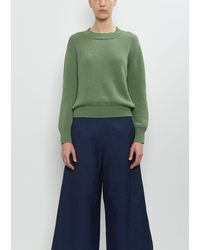 Margaret Howell - Linen Cotton Chunky Crew Neck Jumper - Lyst