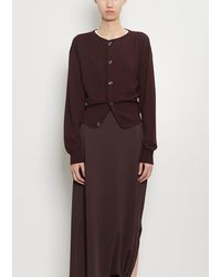 Lemaire - Wool Fitted Cardigan - Lyst