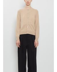Comme des Garçons - Round Neck Cashmere Cardigan - Lyst