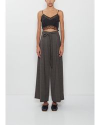 Simone Rocha - Cropped Wide Leg Slash Trousers - Lyst