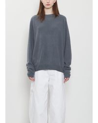 Frenckenberger - Bf R-neck Cashmere Sweater Mono - Lyst