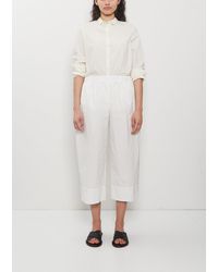 Apuntob - Technical Poplin Cropped Wide Pant - Lyst