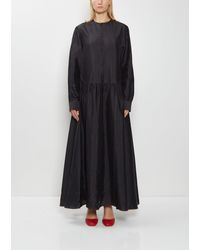 Lemaire - Button Silk A-line Dress - Lyst