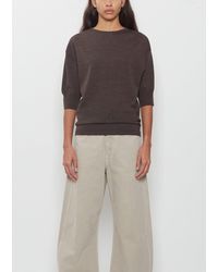 Lemaire - Short Sleeve Sweater - Lyst