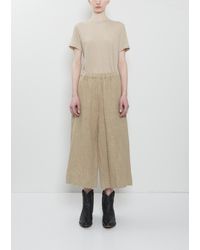 Comme des Garçons - Wide Cropped Linen Pants - Lyst