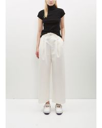 Issey Miyake - Enfold Cotton-blend Pants - Lyst