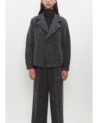 Issey Miyake - Polyester-wool Blend Warm Pleats Jacket - Lyst