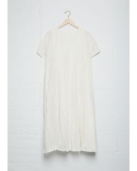 Pas De Calais Pleated Tunic Dress - White