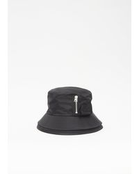 Sacai - Pocket Double Brim Hat - Black - Lyst