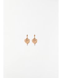 MIRIAM STELLA - Hydrangea Petal Earrings With Diamonds - Lyst