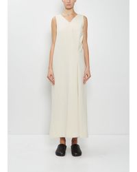 AURALEE - Homespun Tweed Drape Dress - Lyst