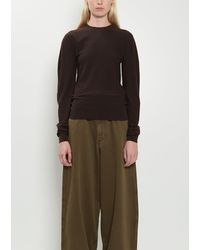 Lemaire - Crew Neck Wool Sweater - Lyst