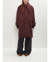 Plan C - Satin Shawl Collar Coat - Lyst