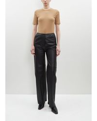 Totême - Paneled Leather Trousers - Lyst